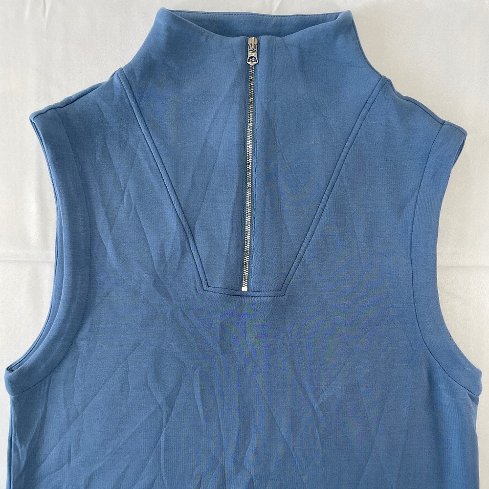 Varley Magnolia DoubleSoft™ Half Zip Sleeveless Tank - Size XL